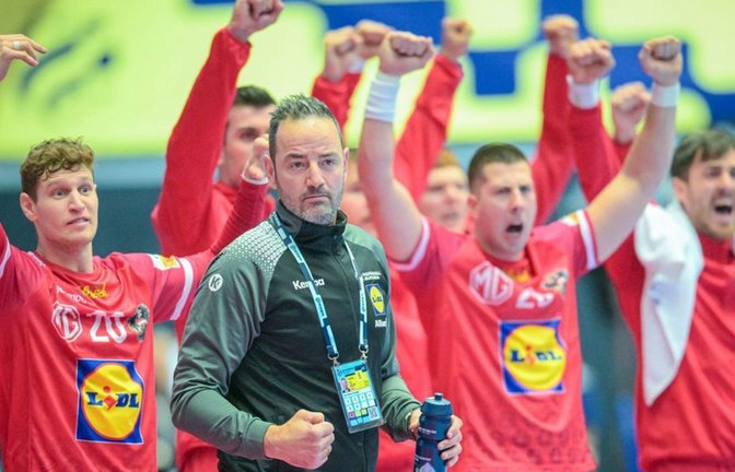 Iker Romero und seine Bieitgheimer Handballer stehen vor der Rückkehr in die Bundesliga und wollen sich dort dann endlich auch mal festbeißen.<span class='image-autor'>Foto: Sina Schuldt</span>