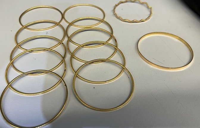 Türkischer Goldschmuck im Wert von über 10.000 Euro.<span class='image-autor'>Foto: Hauptzollamt Ulm</span>