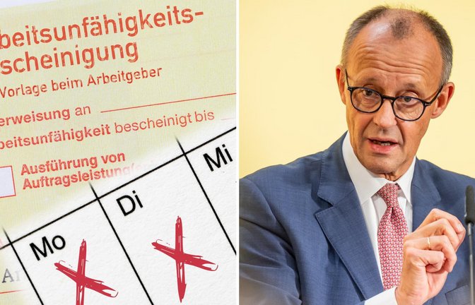 Friedrich Merz ist offenbar nicht begeistert, wie oft sich Arbeitnehmer in Deutschland krank schreiben lassen.<span class='image-autor'>Foto: imago images/imagebroker, Michael Kappeler/dpa</span>