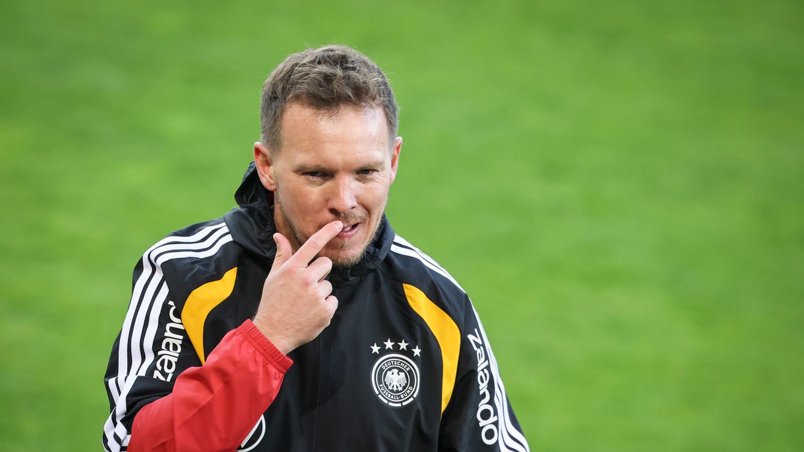 Der Kader von Bundestrainer Julian Nagelsmann nimmt 100 Tage vor der WM 2026 Formen an.Foto: picture alliance/dpa | Christian Charisius