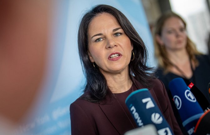 Außenministerin Baerbock äußerte sich am Montag auf X. (Archivbild)<span class='image-autor'>Foto: dpa/Michael Kappeler</span>