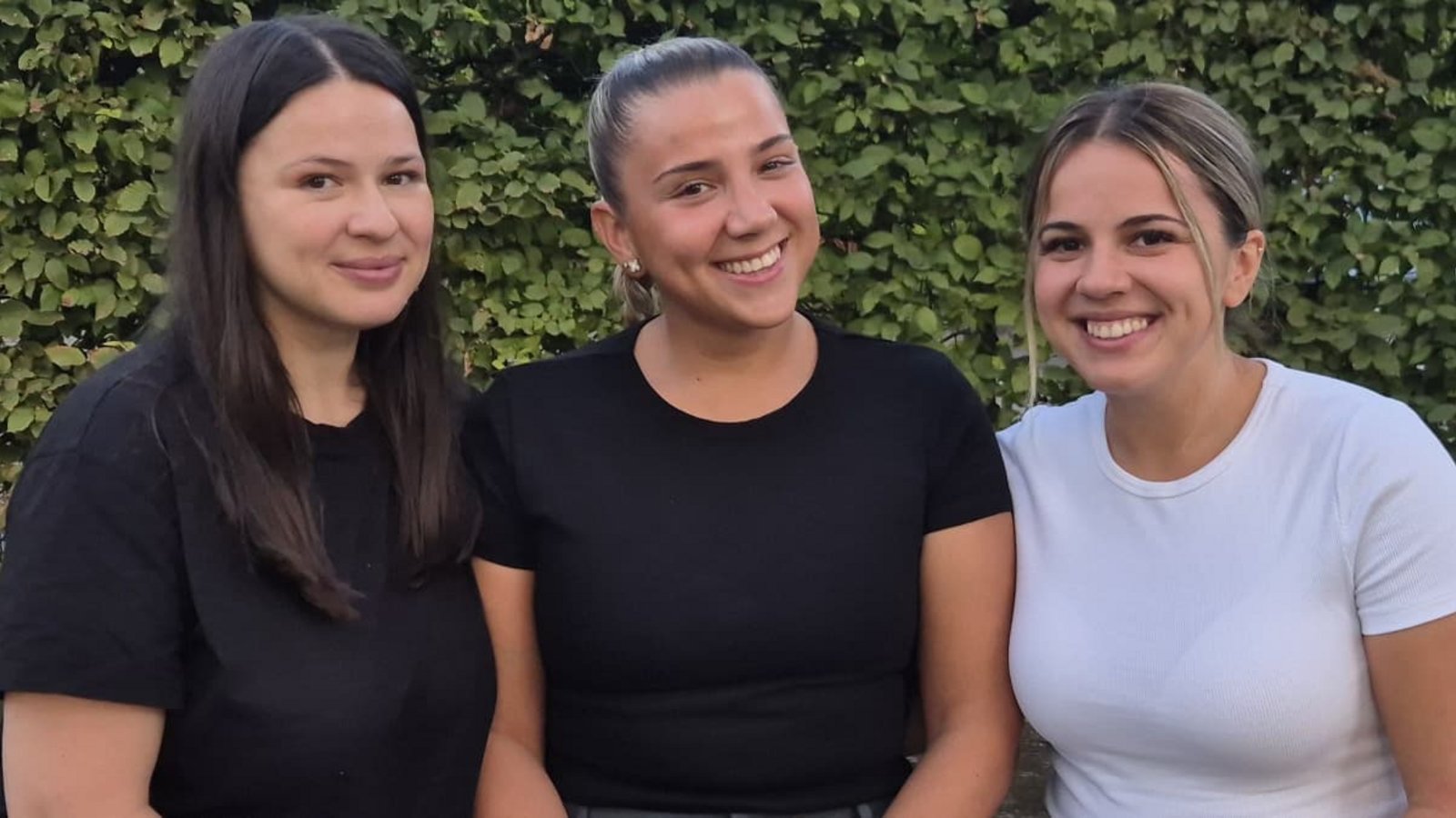 Drei Schwestern, eine Leidenschaft:&nbsp; Shefkije, Edona und Jehona Kuqi (von links) spielen Handball beim SV Fellbach.Susanne Degel