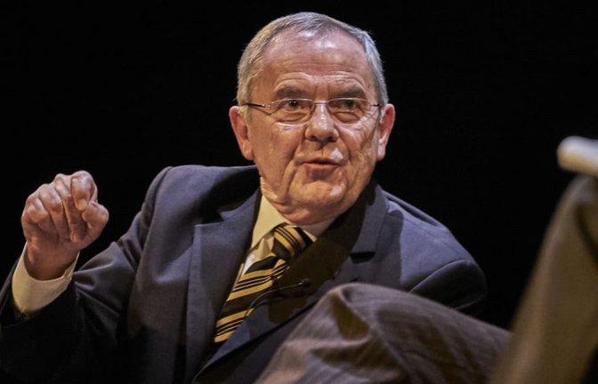 Wolfgang Schneiderhan: „Alle, die die Demokratie verunglimpfen und uns einreden wollen, dass ein autoritärer Staat besser sei und wir wieder einen starken Mann brauchen, müssen unseren Widerstand finden.“<span class='image-autor'>Lichtgut/Heinz Hess</span>