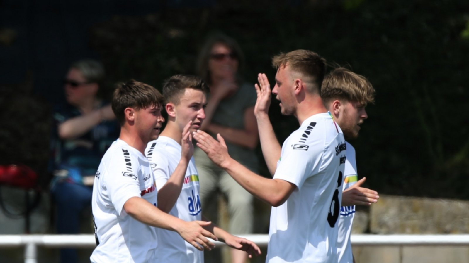 Fußball, Männer, Saison 2023/2024 Enz/Murr, Kreisliga A3, SGM Hohenhaslach/Freudental bejubelt das 1:0 gegen den VfR Sersheim (Endstand 4:2)