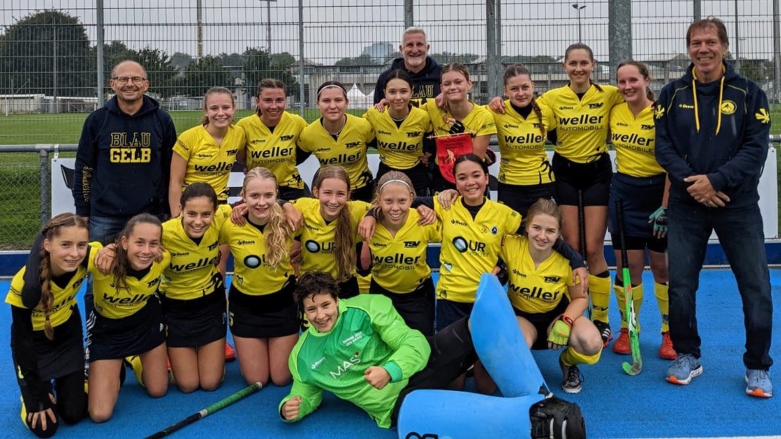 Die Vaihinger Hockey-Meisterinnen der U-16-Verbandsliga. Foto: privat