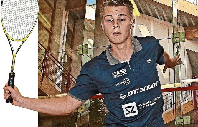 Nils Schwab hat seit Kurzem seine Fachhochschulreife in der Tasche. Ein guter Moment, um zu testen, ob er als Squash-Profi durchstarten kann. Foto: Baumann
