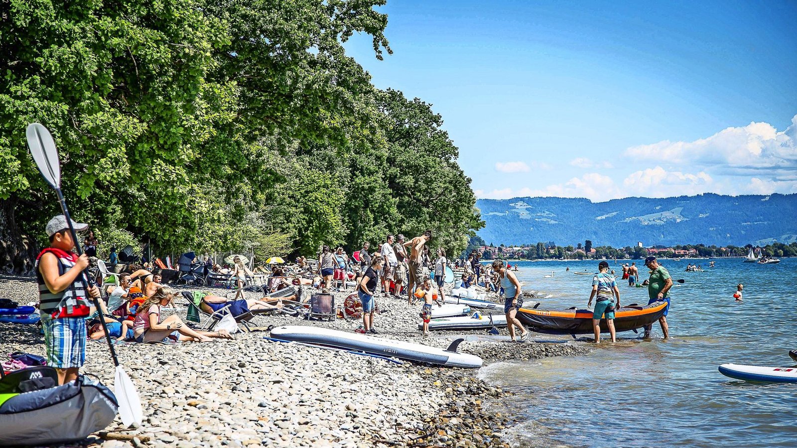 Hochbetrieb am Bodensee – das wirkt sich auch bei Bade- und Bootsunfällen aus.Foto: imago images/Eibner-Pressefoto Hochbetrieb am Bodensee – das wirkt sich auch bei Bade- und Bootsunfällen aus.Foto: imago images/Eibner-Pressefoto