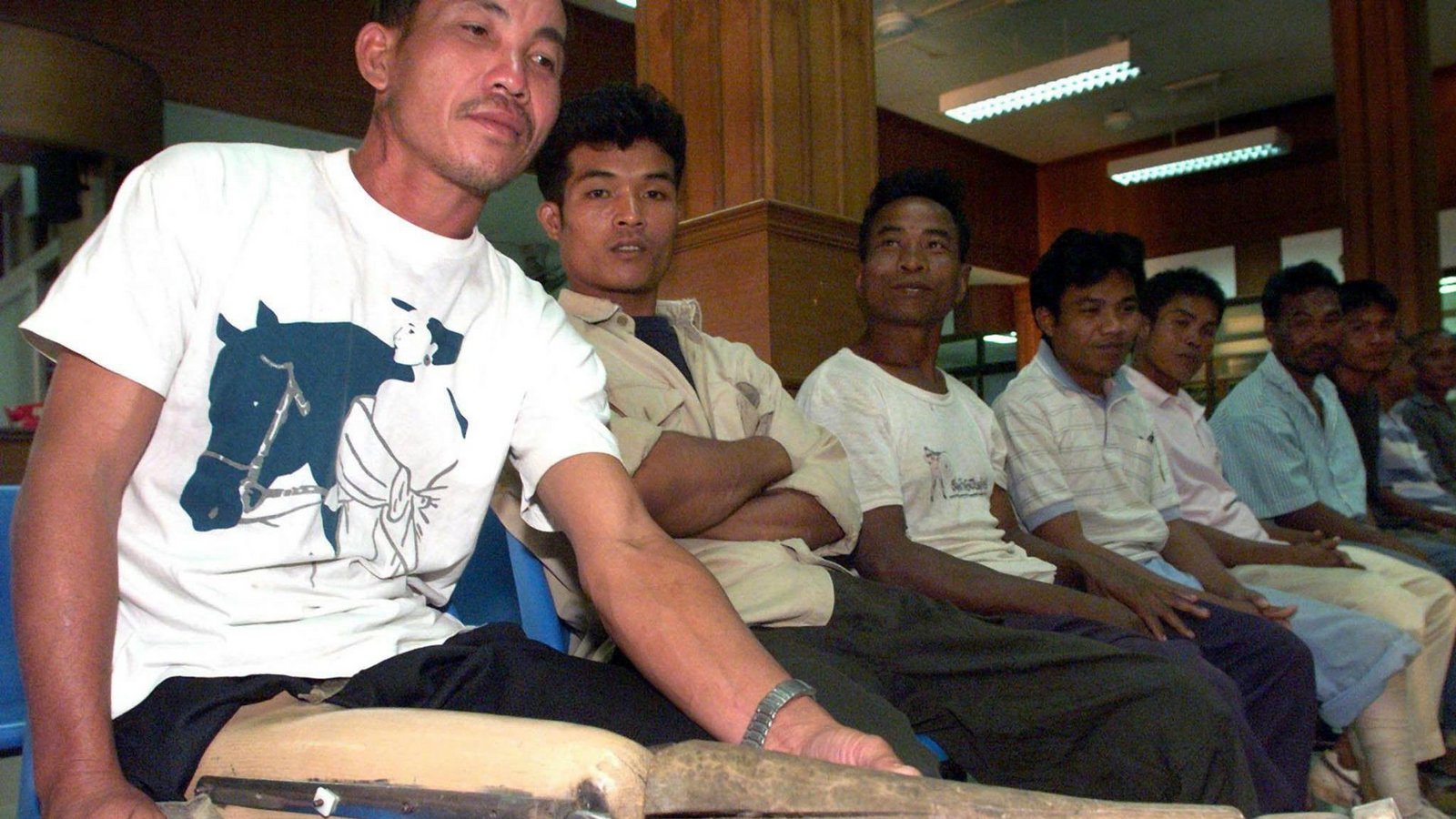 Opfer einer Landmine an der Grenze von Kambodscha und ThailandFoto: dpa/Pornchai Kittiwongsakul Opfer einer Landmine an der Grenze von Kambodscha und ThailandFoto: dpa/Pornchai Kittiwongsakul