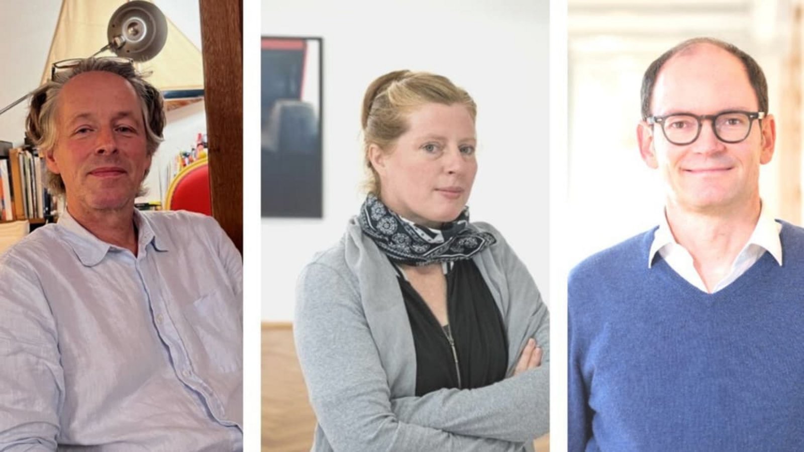 Diskutieren am  15. Juli in unserer Dialogreihe „Über Kunst“ in der Staatsgalerie Stuttgart:  Verleger Markus Hartmann, Künstlerin  Ricarda Roggan und Kurator Bertram KaschekHartmann/Becher, BKZ/Dirk Kittelberger, Staatsgalerie
