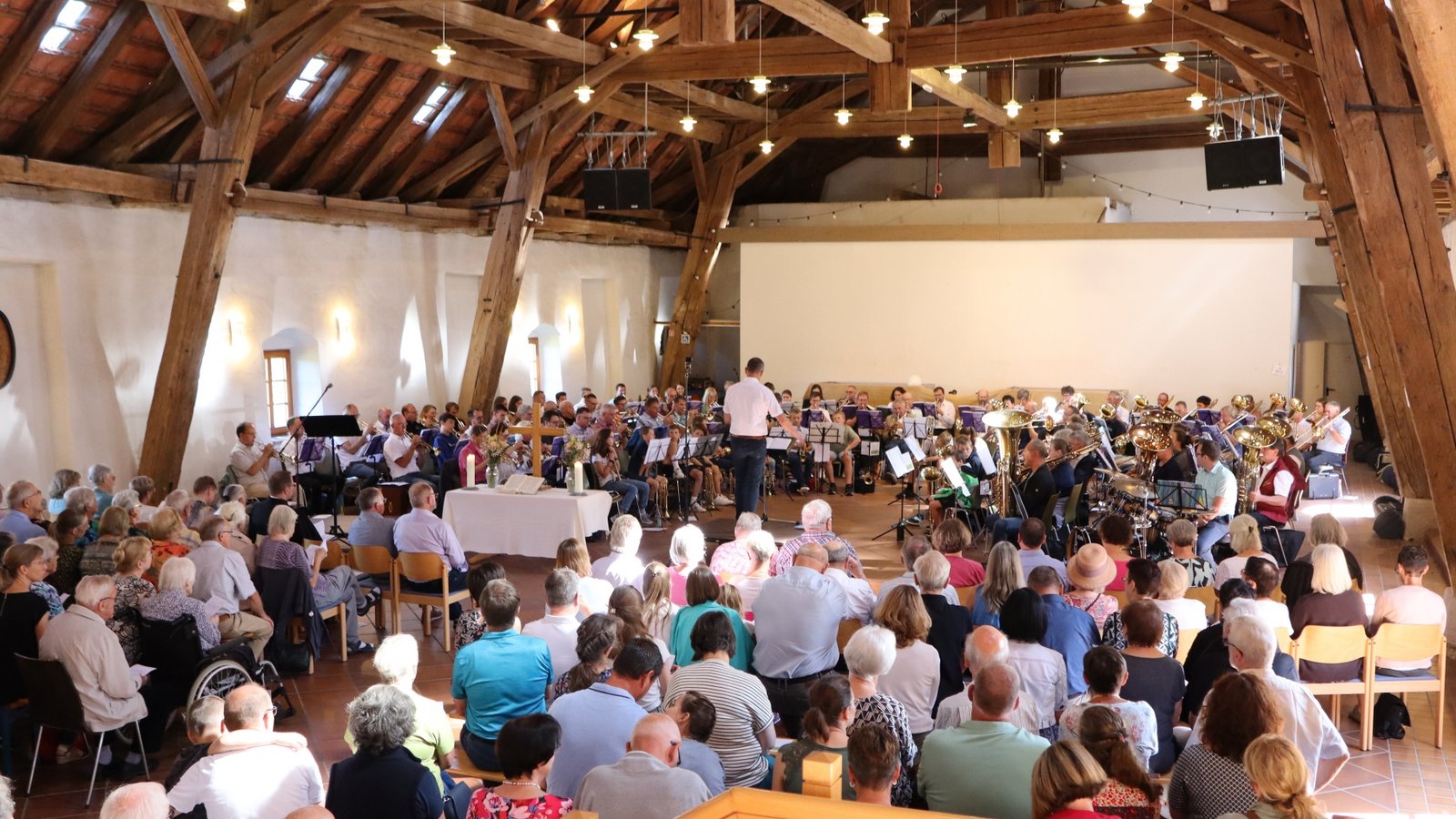 Gottesdienst beim Bezirksposaunentag Ludwigsburg in Hohenhaslach. Foto: Glemser Gottesdienst beim Bezirksposaunentag Ludwigsburg in Hohenhaslach. Foto: Glemser