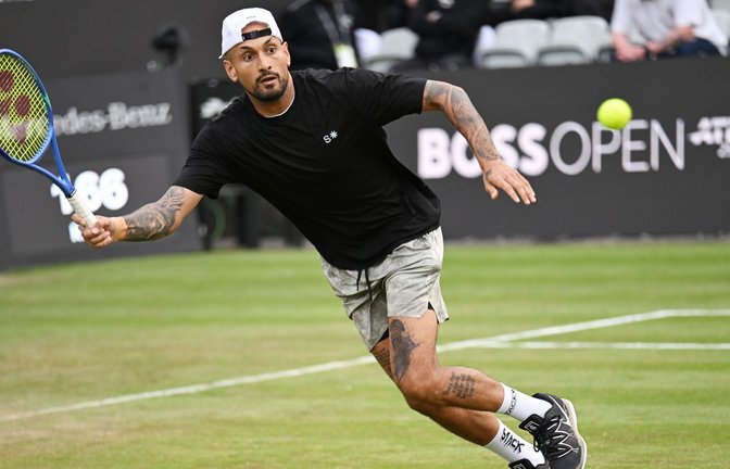 Nick Kyrgios in Aktion (Archivbild).<span class='image-autor'>Foto: Marijan Murat/dpa</span>