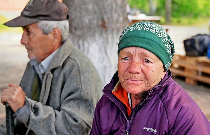 Olga und Panhe, 66 und 67 Jahre alt, mussten viele Nächte unter Beschuss überstehen.<span class='image-autor'>Foto: Till Mayer</span>