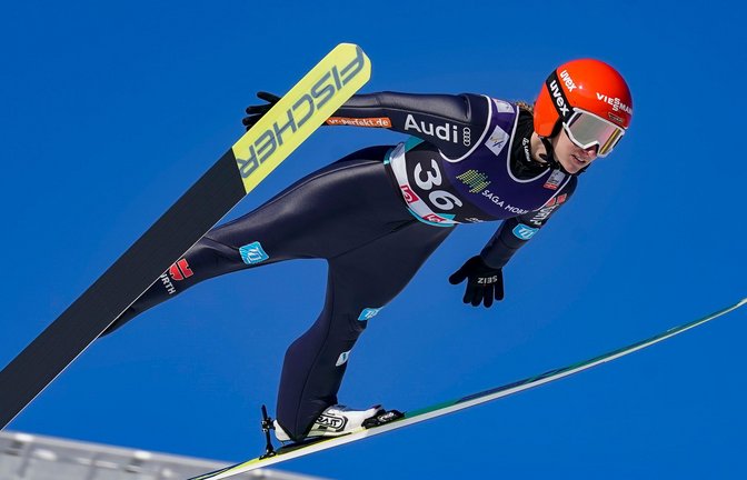 Katharina Althaus sprang beim Weltcup in Lillehammer zum Sieg.<span class='image-autor'>Foto: Terje Bendiksby//dpa/Archivbild</span>
