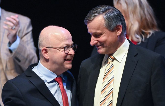 Landeschef Michael Theuer und Fraktionschef Hans-Ulrich Rülke träumen immer noch von einer Ampel im Südwesten.<span class='image-autor'>Foto: dpa/Bernd Weißbrod</span>