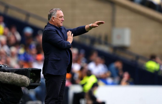 Erster Sieg unter Trainer Dick Advocaat nach dessen Comeback an der Seitenlinie: Curaçao besiegte Aruba mit 4:0.<span class='image-autor'>Foto: Andrew Milligan/PA Wire/dpa/Andrew Milligan</span>