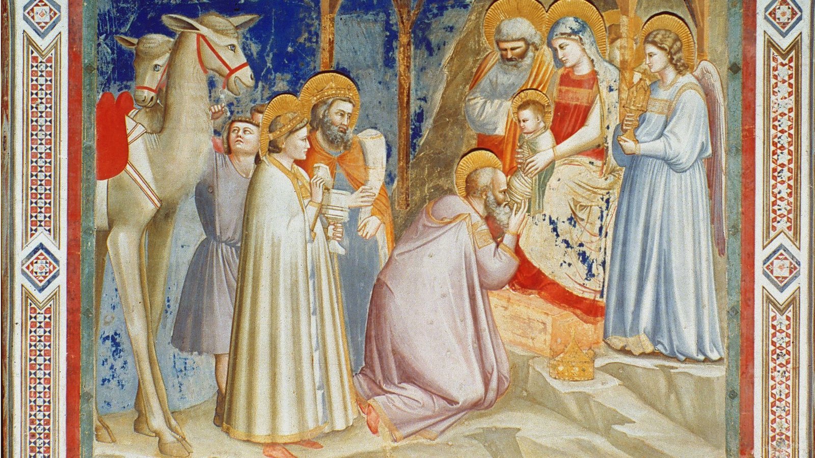 Anbetung der Hirten: Fresko  von Giotto in der Scrovegni Kapelle in Padua(um 1305).Foto: Imago/GRANGER Historical Picture Archive