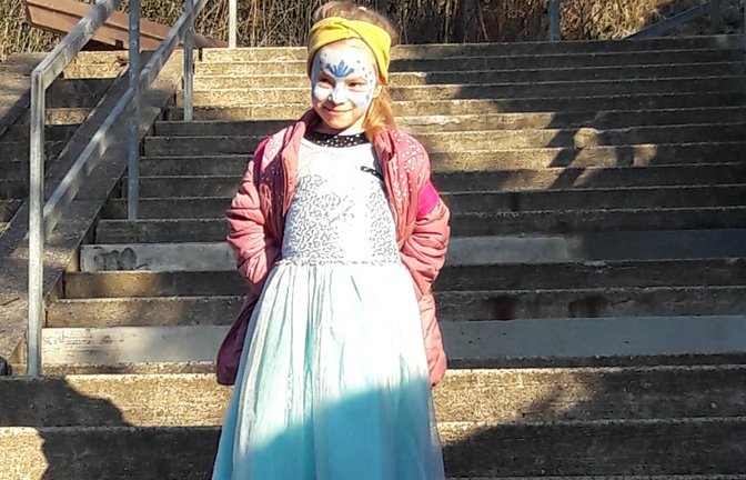 Eiskönigin Elsa strahlte gestern Morgen mit der Sonne um die Wette.  <span class='image-autor'>Foto: Rücker</span>