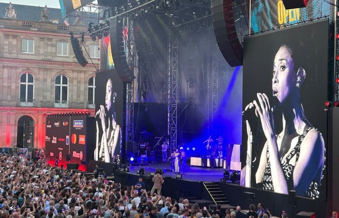 Moby und seine beeindruckenden Sängerinnen bei den Jazz Open.<span class='image-autor'>Kriebernig</span>