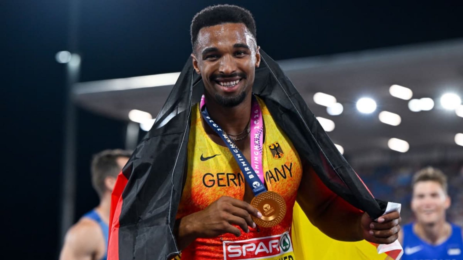 Nicht nur auf Zehnkämpfer Leo Neugebauer war bei der Leichtathletik-Europameisterschaft in Birmingham Verlass. „Team D“ sahnte mit 21 Medaillen mächtig ab.Sven Hoppe/dpa