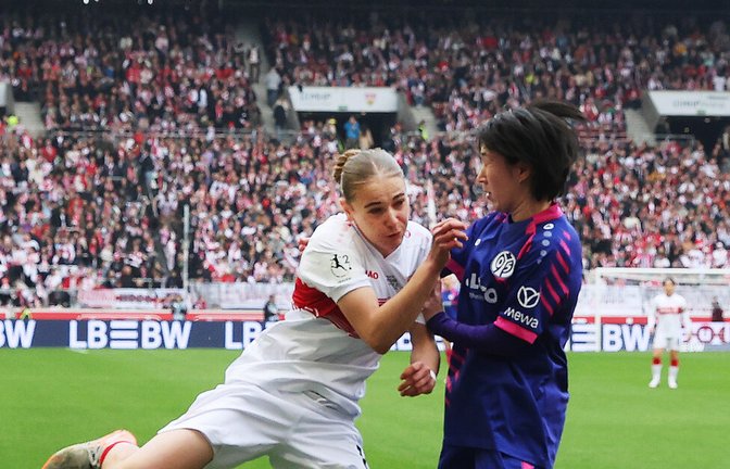 VfB-Spielerin<span class='image-autor'>Foto: Baumann</span>