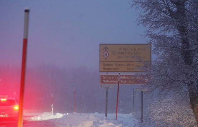 Schnee auf dem Kniebis.<span class='image-autor'>Foto: /Andreas Rosar</span>