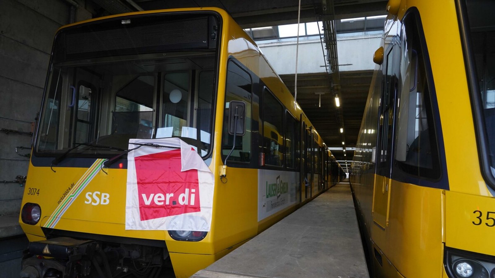 Die Stuttgarter Stadtbahnen bleiben am Donnerstag im Depot.Foto: Andreas Rosar Fotoagentur-Stuttgart Die Stuttgarter Stadtbahnen bleiben am Donnerstag im Depot.Foto: Andreas Rosar Fotoagentur-Stuttgart