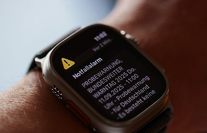 Am Warntag (12. März 2026) um 11 wurden mit einem Probealarm verschiedene Warnmittel geprüft.<span class='image-autor'>Foto: Rolf Vennenbernd/dpa</span>