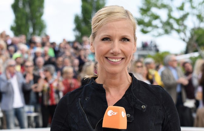 Fernsehgarten-Moderatorin Andrea Kiewel.<span class='image-autor'>Foto: ZDF und Sascha Baumann</span>