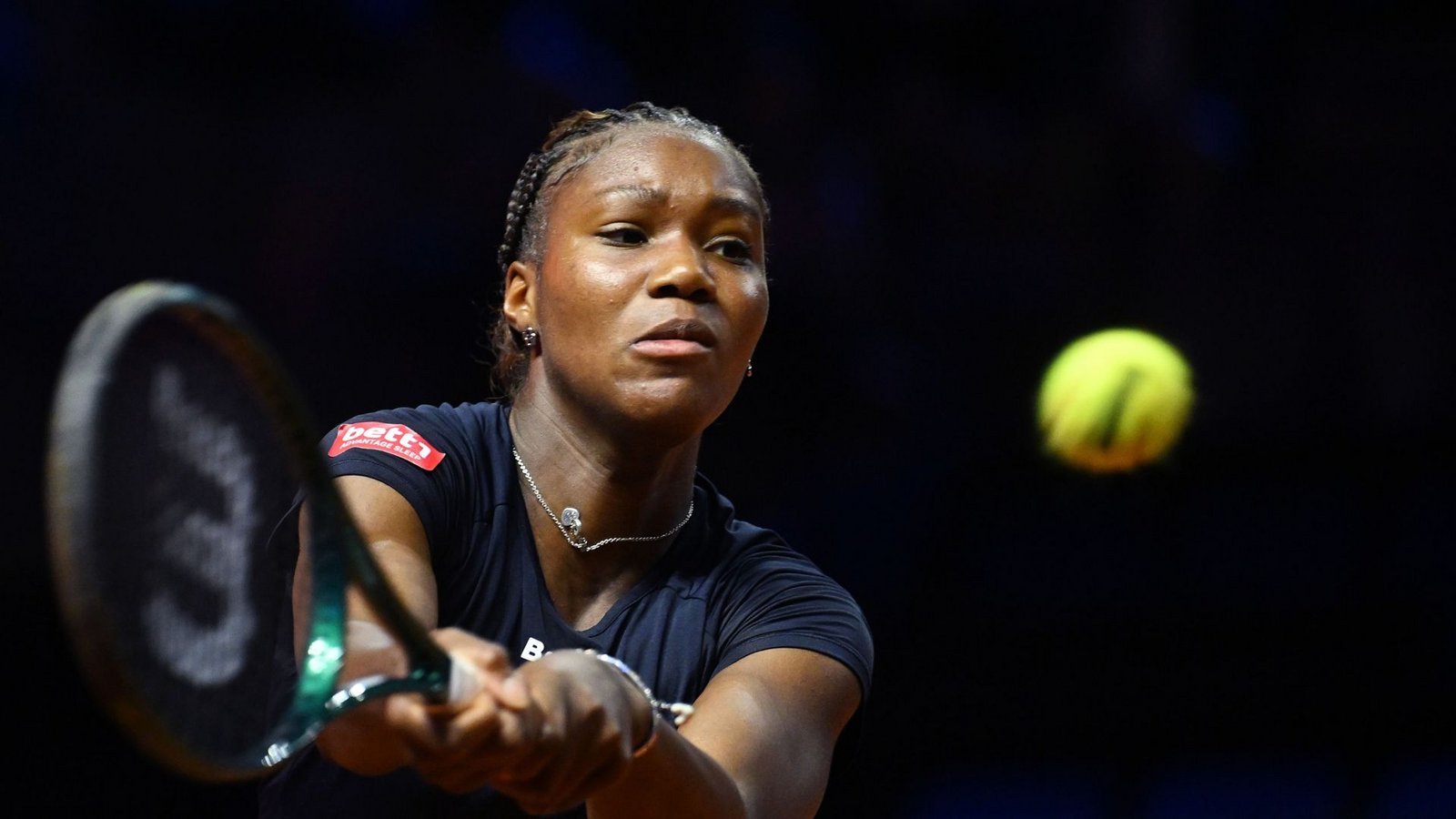 Schnelles Aus für Noma Noha Akugue in Stuttgart.Foto: dpa/Marijan Murat