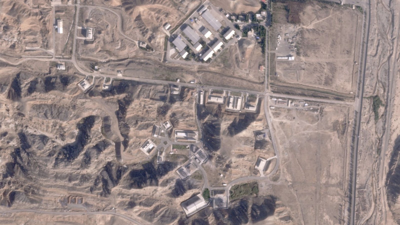 Israel hat auch die iranische Militärbasis Parchin (hier auf einem Satellitenfoto zu sehen) angegriffen.Foto: dpa/Planet Labs PBC
