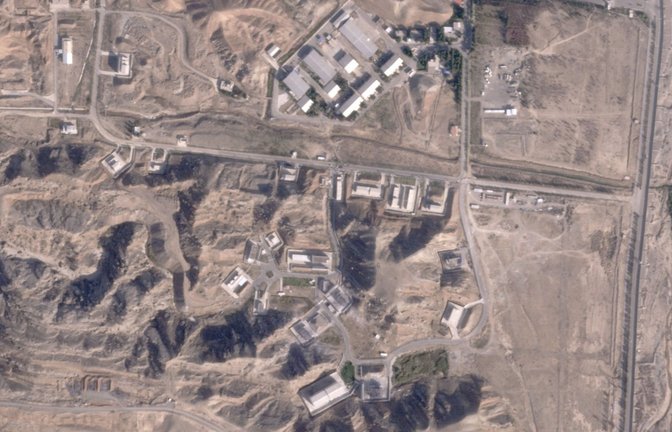 Israel hat auch die iranische Militärbasis Parchin (hier auf einem Satellitenfoto zu sehen) angegriffen.<span class='image-autor'>Foto: dpa/Planet Labs PBC</span>