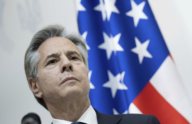 US-Außenminister Blinken kündigte die Zahlung am Mittwoch in Kiew an.<span class='image-autor'>Foto: dpa/Brendan Smialowski</span>