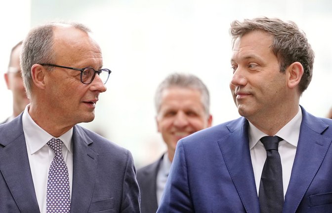 Friedrich Merz und Lars Klingbeil.<span class='image-autor'>Foto: dpa</span>