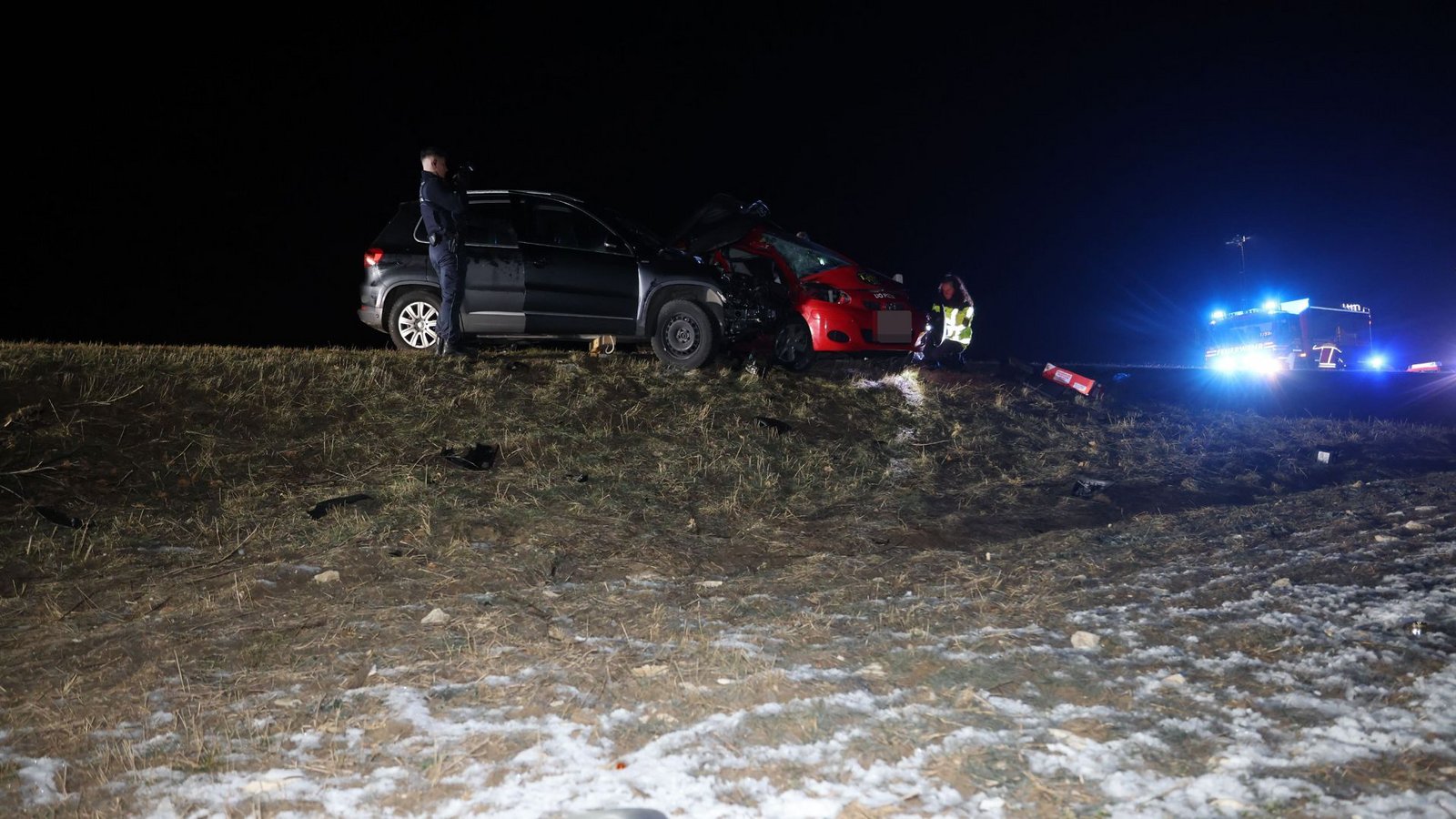 Der Toyotafahrer fuhr vermutlich zu schnell in eine Rechtskurve...Foto: SDMG/Kern
