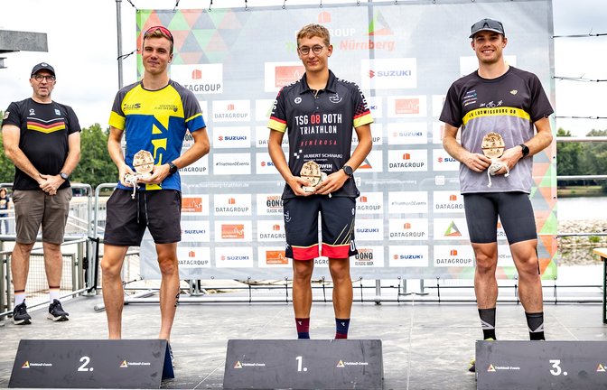 Julian Großkopf (rechts) landet in Nürnberg auf Rang drei der Einzelwertung. <span class='image-autor'>Foto: DTU/Raphael Schmitt</span>