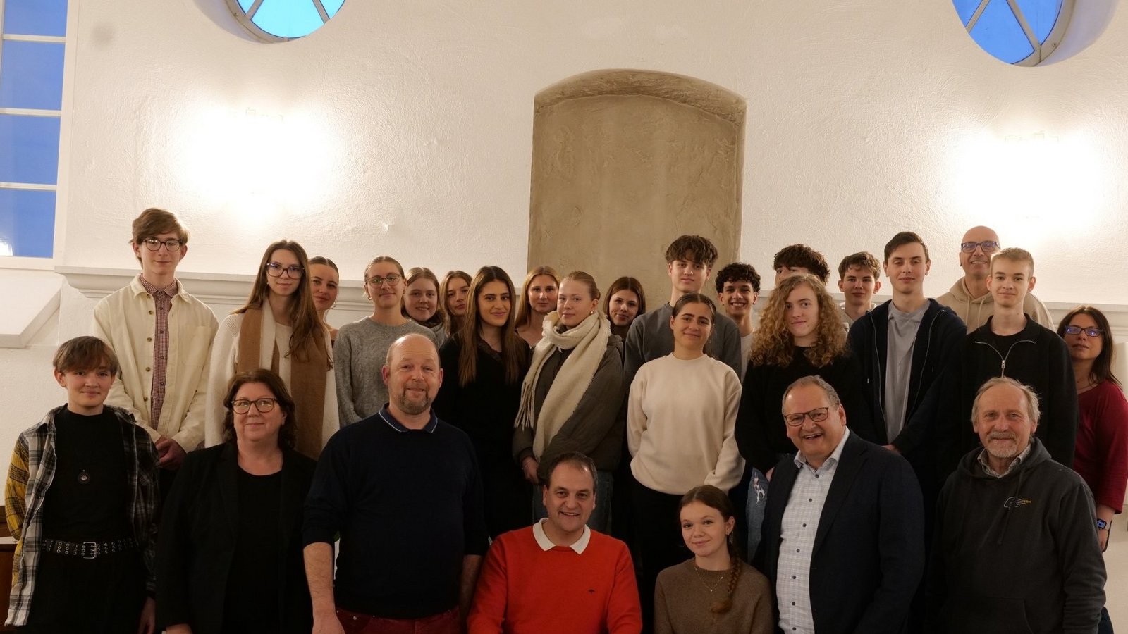 Im PKC wird die neue Partnerschaft mit dem Lichtenstern-Gymnasium besiegelt. Foto: Glemser