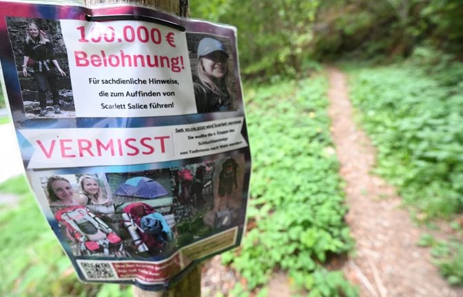 Noch immer fehlt von Scarlett Salice jede Spur. Im Jahr 2020 verschwand die junge Frau aus dem ostwestfälischen Bad Lippspringe beim Wandern im Südschwarzwald.<span class='image-autor'>Bernd Weißbrod/dpa</span>