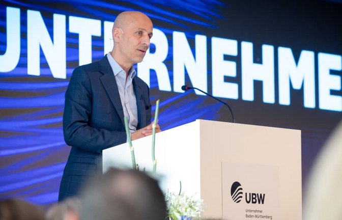 Peter Leibinger auf dem Unternehmertag der Unternehmer Baden-Württemberg (UBW)<span class='image-autor'>Frank Eppler</span>