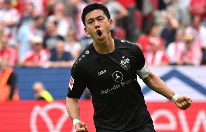 Wataru Endo sei "ein absoluter Kapitän", sagt VfB-Legende Guido Buchwald. Foto: dpa
