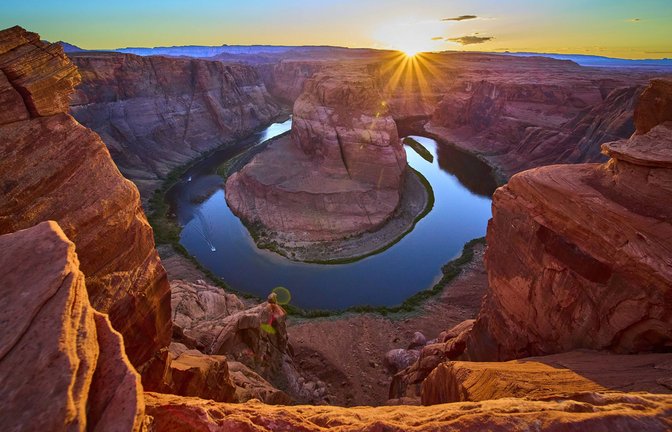 Der Horseshoe Bend ist ein hufeisenförmiger Talmäander des Colorado River in der Nähe der Stadt Page im US-Bundesstaat Arizona.<span class='image-autor'>Foto: Imago/YAY Images</span>