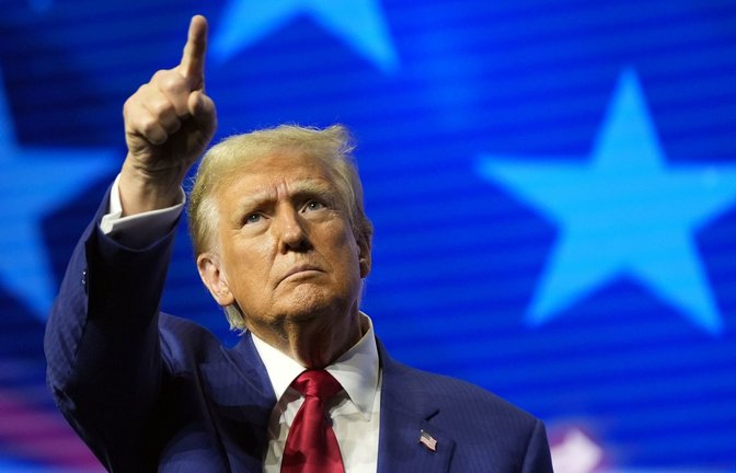 Donald Trump bei einem Wahlkampfauftritt<span class='image-autor'>Foto: dpa/Alex Brandon</span>