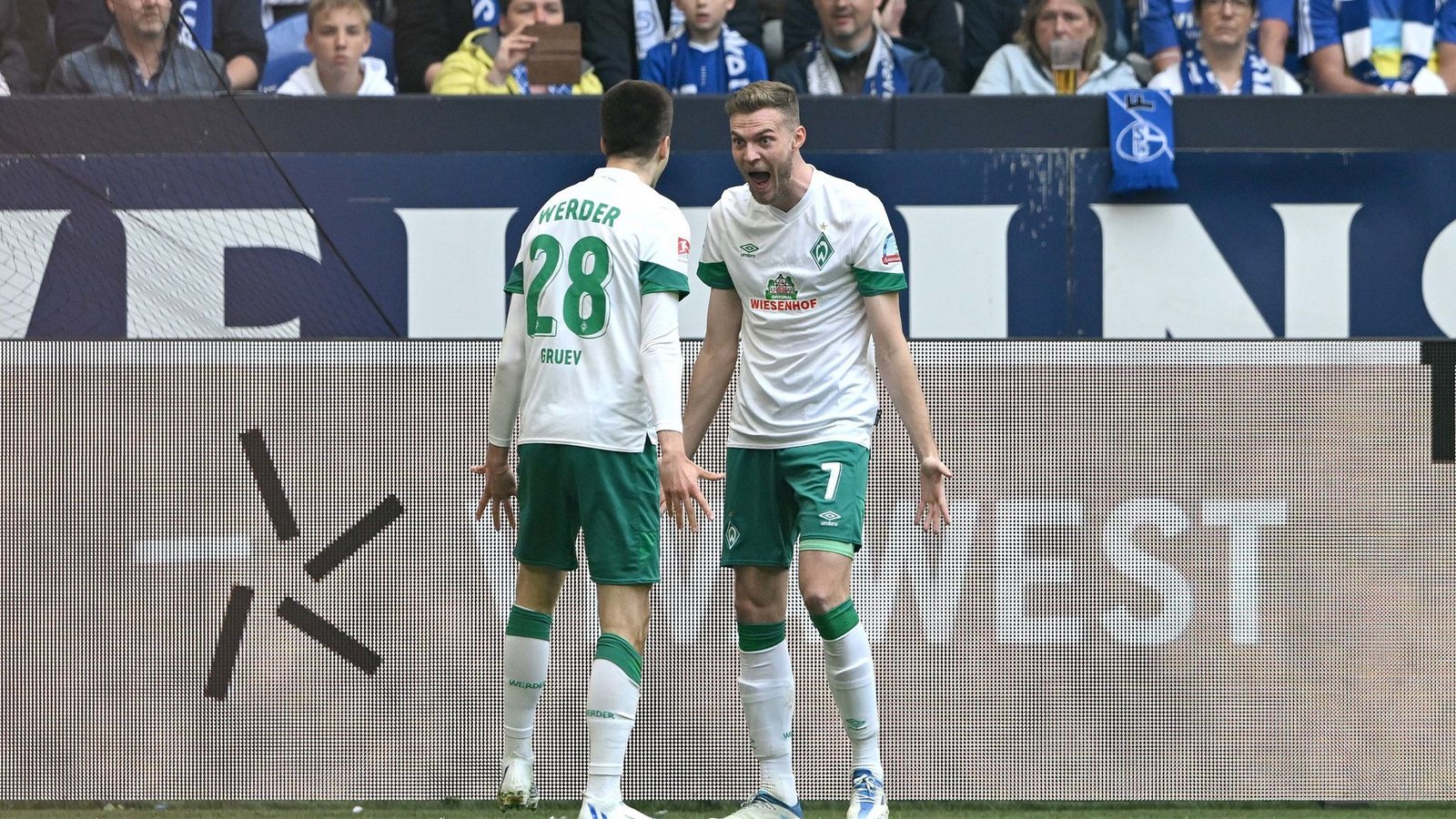 Marvin Ducksch traf doppelt für Werder.Foto: dpa/David Inderlied