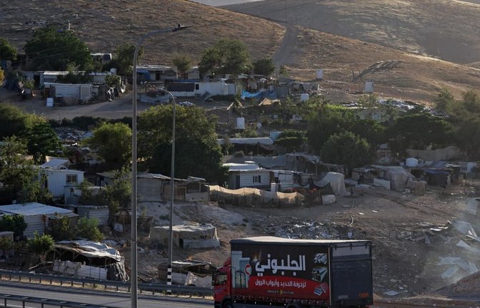 In unmittelbarer Nähe des palästinensischen Beduinendorfs al-Ahmar im israelisch besetzten Westjordanland soll die umstrittenene E1-Siedlung errichtet werden.<span class='image-autor'>Ahmad Gharabli/AFP</span>