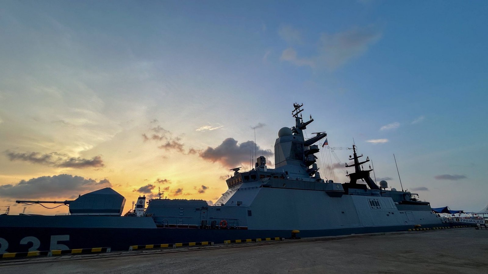 Ein russisches Kriegsschiff bei einem Besuch in Jakarta (Archivbild)Foto: IMAGO/Anadolu Agency/IMAGO/Firdaus Wajidi Ein russisches Kriegsschiff bei einem Besuch in Jakarta (Archivbild)Foto: IMAGO/Anadolu Agency/IMAGO/Firdaus Wajidi