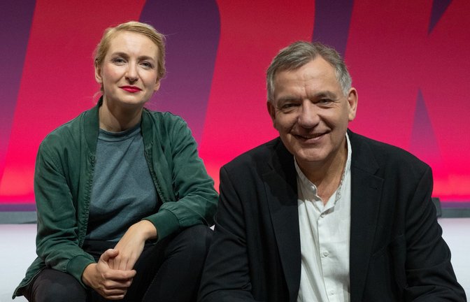 Die Co-Vorsitzenden der Linken, Ines Schwerdtner und Jan van Aken, müssen den Zulauf zur Linken ordnen.<span class='image-autor'>Foto: dpa/Hendrik Schmidt</span>