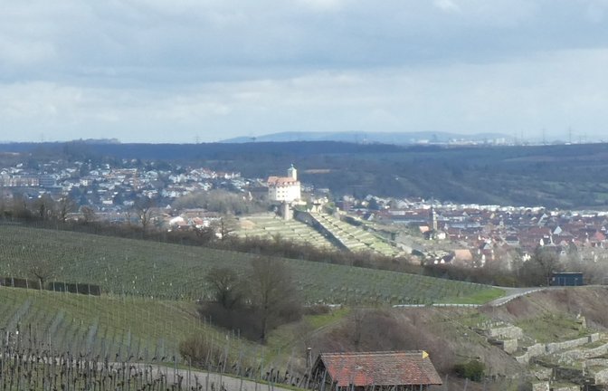 Egal, wie viele Wolken am Himmel stehen, Schloss Kaltenstein steht im Sonnenlicht, wie das Foto beweist, das unsere Leserin Claudia Kniep von den Roßwager Weinbergen aus gemacht hat.