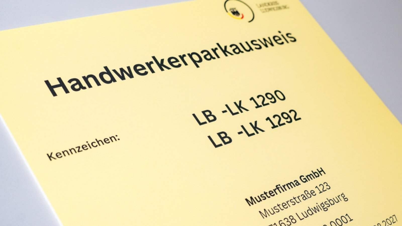 Der neue Parkausweis ist im gesamten Kreisgebiet gültig. Foto: Landratsamt Ludwigsburg Der neue Parkausweis ist im gesamten Kreisgebiet gültig. Foto: Landratsamt Ludwigsburg
