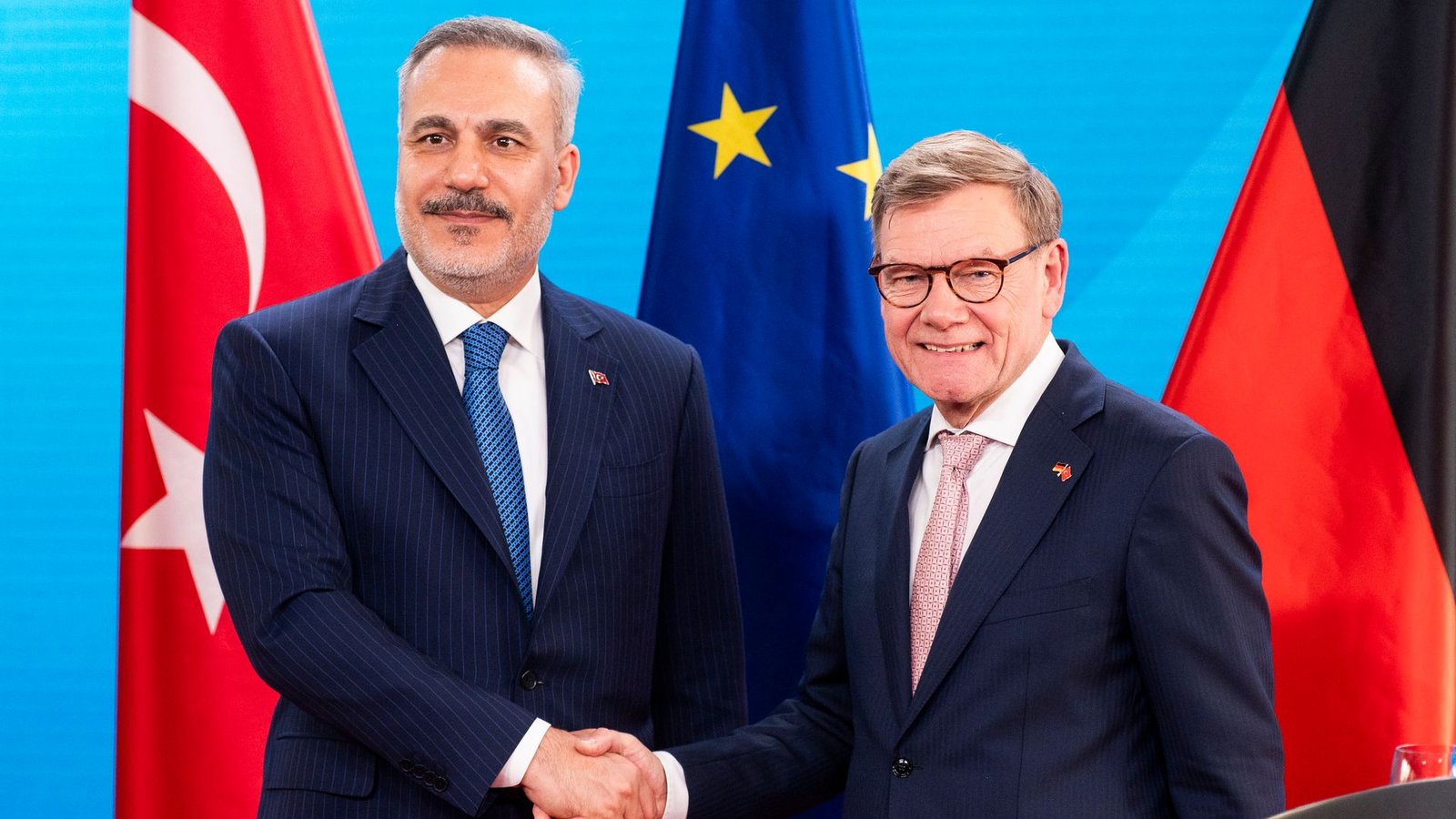 Deutschland und die Türkei setzen weiterhin auf eine diplomatische Lösung im Iran-Krieg.Foto: Christophe Gateau/dpa Deutschland und die Türkei setzen weiterhin auf eine diplomatische Lösung im Iran-Krieg.Foto: Christophe Gateau/dpa