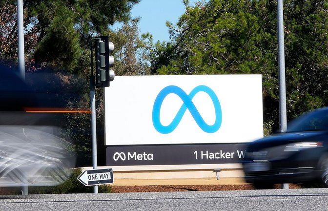 Die Meta-Unternehmenszentrale in Menlo Park (Silicon Valley).<span class='image-autor'>Foto: Tony Avelar/AP/dpa</span>