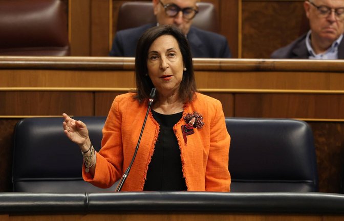 Das Flugzeug mit der spanischen Verteidigungsministerin war Ziel einer GPS-Störung.<span class='image-autor'>Foto: IMAGO/Europa Press//Ananda Manjonx</span>